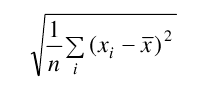 Formule écart type